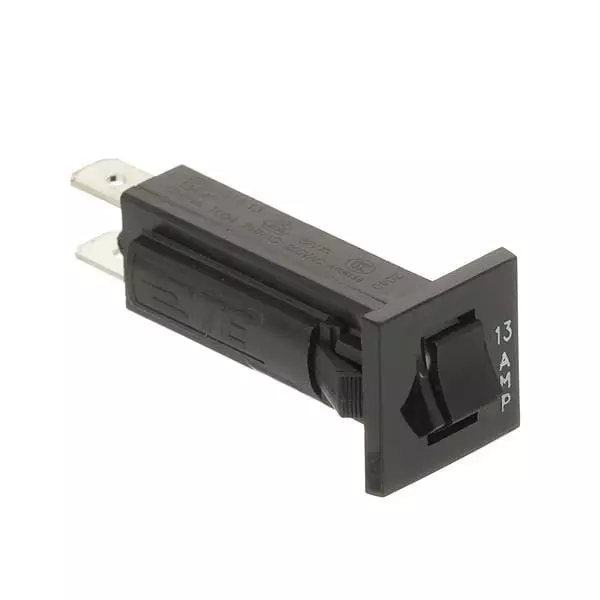 TE CONNECTIVITY Circuit Breaker 13 Amp 1 Pole Push to Reset Actuator 250 V AC, W28-XQ1A-13