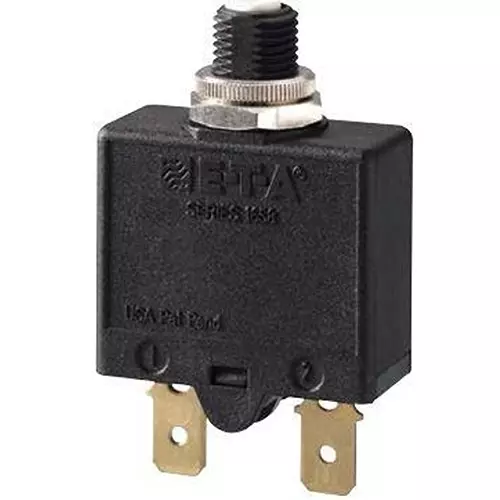 ETA Circuit Breaker 10 Amp 1 Pole Push to Reset Actuator 240 V AC, 1658-G21-00-P10-10A