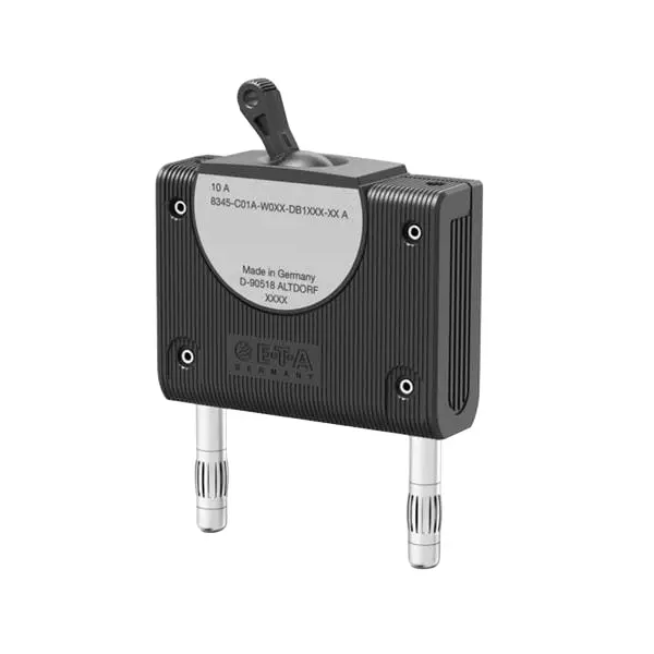 ETA Circuit Breaker 30 Amp 1 Pole Toggle Actuator 240 V AC, 415 V AC, 8345-F01Z-R0M1-DB1B2B-30A