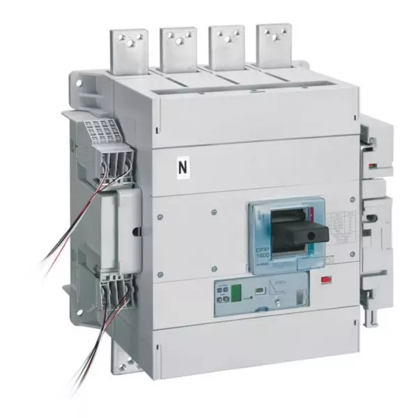 Legrand DPX³ 1600 Series 1600 A Molded Case Circuit Breaker (MCCB) 4 Pole 70 kA Breaking Capacity, 422477