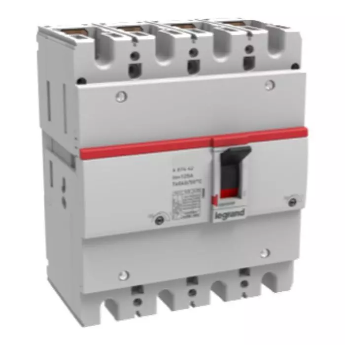 Legrand DRX 250ᴴᴾ Series 100 A Molded Case Circuit Breaker (MCCB) 4 Pole 50 kA Breaking Capacity, 669108