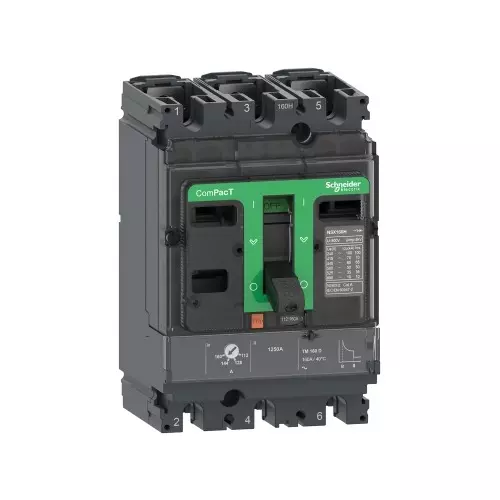 Schneider Electric 3 Poles ComPact NSX Moulded Case Circuit Breaker for Distribution Network, C__H3TM__ Series