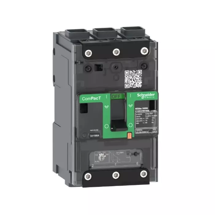 Schneider Electric NSXmH Fixed Mount 3 Pole 100 A Compact Range MCCB, C11H3TM100L