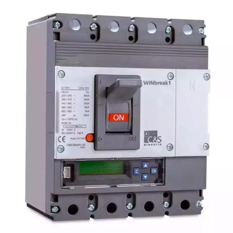 C&S Electric WiNbreak2 Molded Case Circuit Breakers (MCCB) 630 Amp 3 Frame 4 Pole 65 kA Breaking Capacity, CS630NFMU6304P