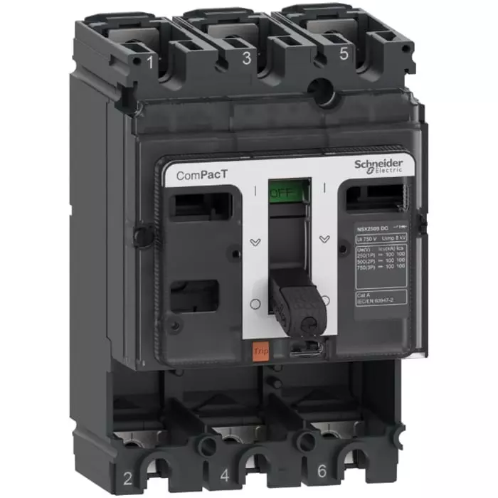 Schneider Electric NSX Fixed Mount 3 Pole 100 A Compact Range MCCB, C10S3D