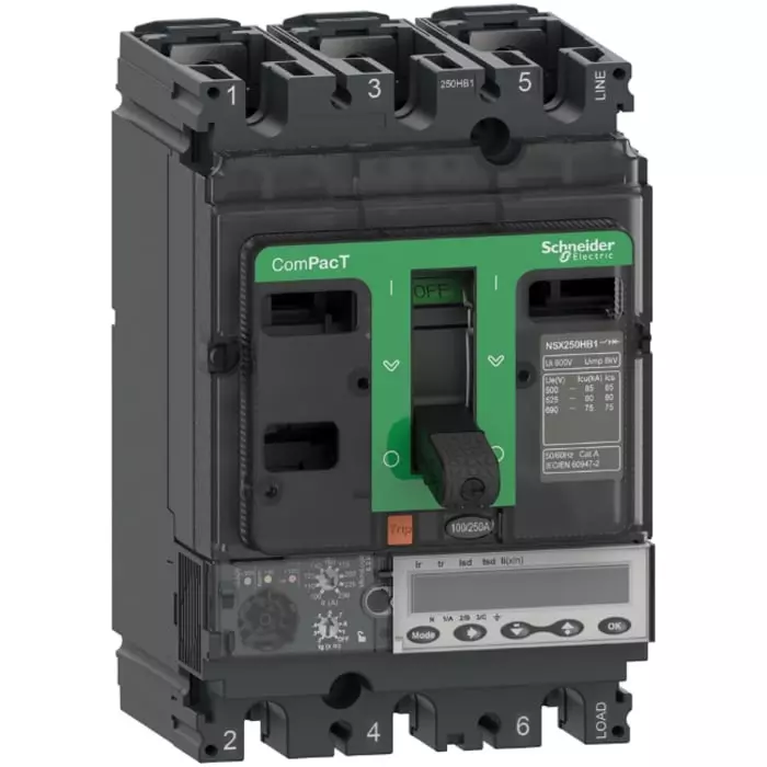 Schneider Electric NSX Fixed Mount 3 Pole 100 A Compact Range MCCB, C10V36E100