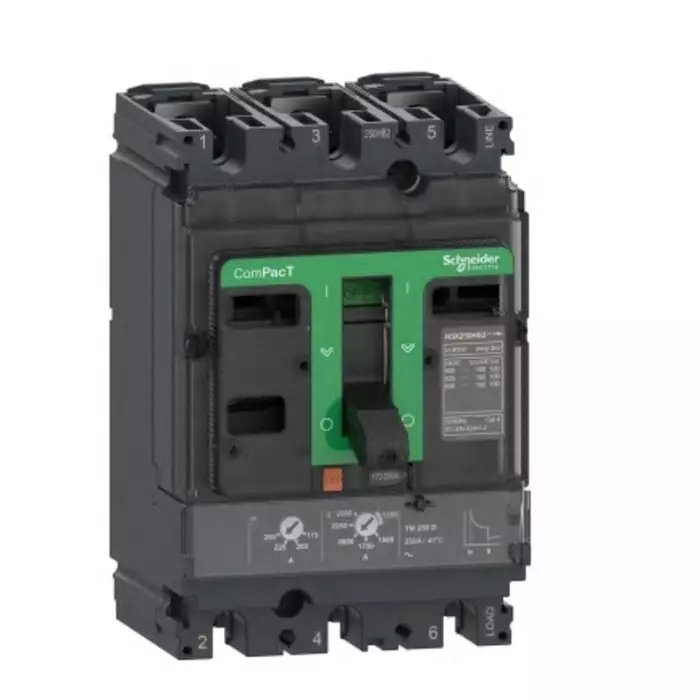 Schneider Electric NSX Fixed Mount 3 Pole 63 A Compact Range MCCB, C10W3TM063