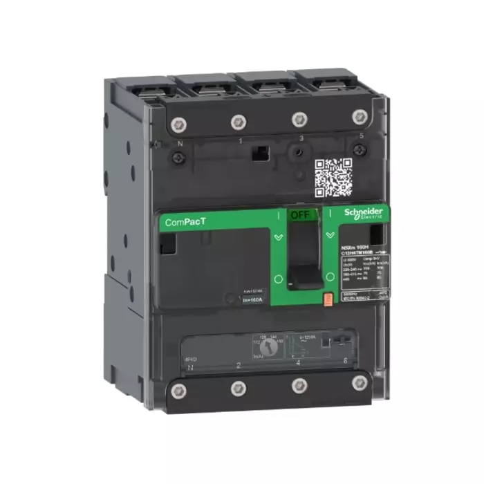 Schneider Electric NSXmB Fixed Mount 4 Pole 32 A Compact Range MCCB, C11B4TM032B