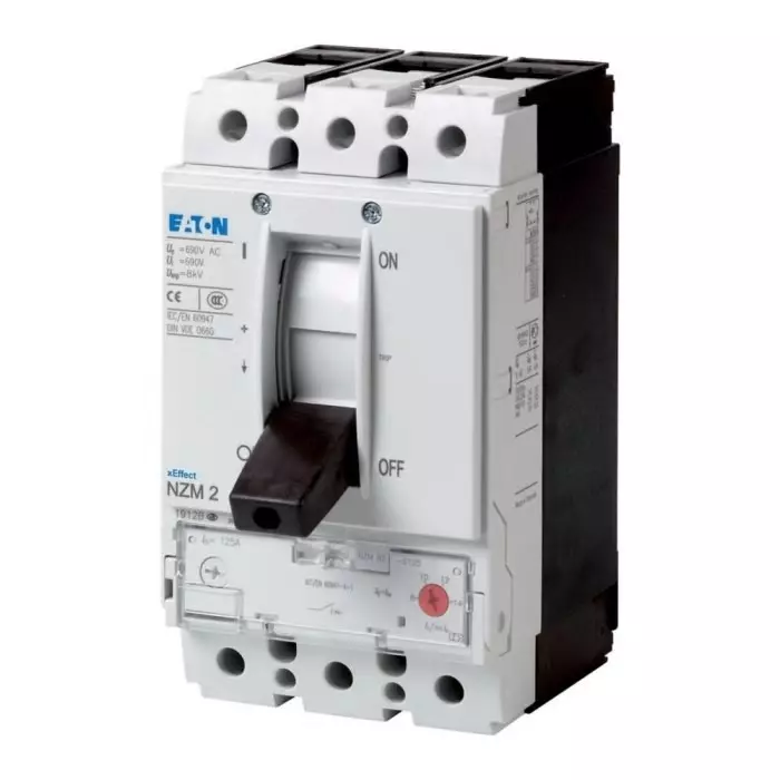 EATON Moeller NZM MCCB Molded Case Circuit Breaker 3P 2.4A, Breaking Capacity 150 kA, Fixed Mount, 269483 NZMH2-S2,4-CNA