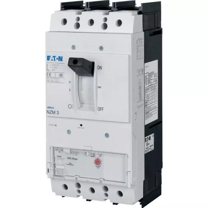 EATON Moeller NZM MCCB Molded Case Circuit Breaker 3P 350A, Breaking Capacity 9 kA, Fixed Mount, 269285 NZMH3-AEF350-NA