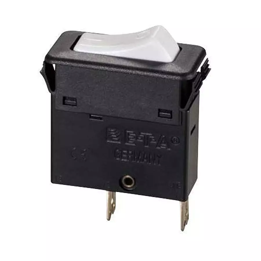 ETA Circuit Breaker 10 Amp 2 Pole Rocker Actuator 240 V AC, 415 V AC, 3130-F150-P7T1-W12QR3-10A