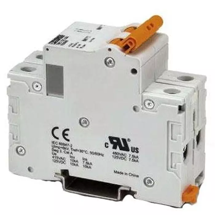 Phoenix Contact Circuit Breaker 63 Amp 2 Pole Lever Actuator 277 V AC, 1020014