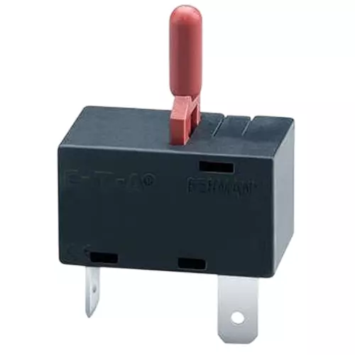 ETA Circuit Breaker 2.5 Amp 1 Pole Rocker Actuator 240 V AC, 1410-L410-P3F1-E01-2.5A