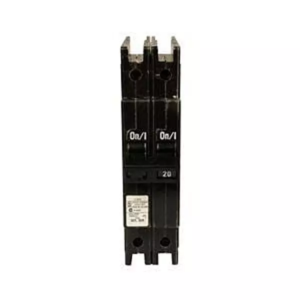 EATON Circuit Breaker 20 Amp 2 Pole Handle Actuator 120 V AC, 240 V AC, QCF2020