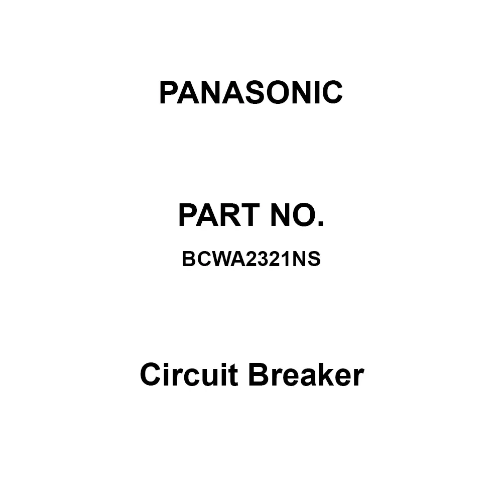 Panasonic Circuit Breaker 2P2E 32 Amp Rated Current, BCWA2321NS