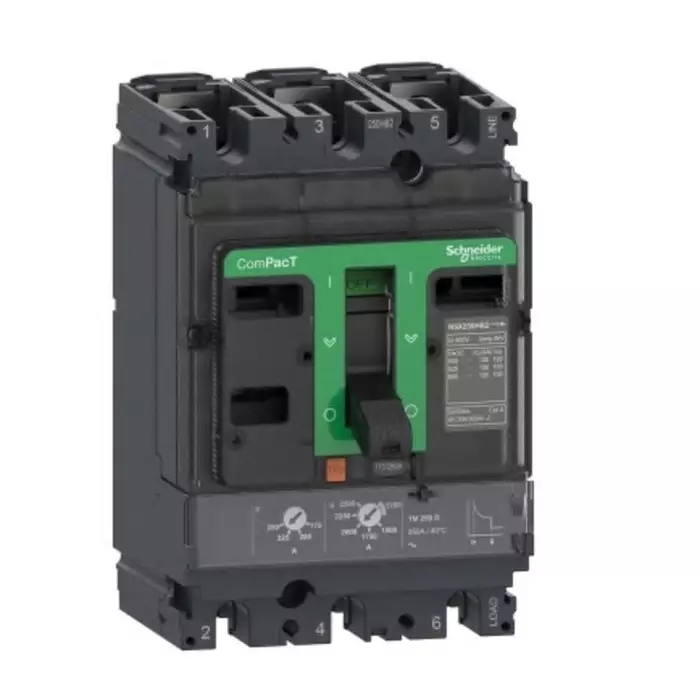 Schneider Electric NSX Fixed Mount 3 Pole 80 A Compact Range MCCB, C10R3TM080