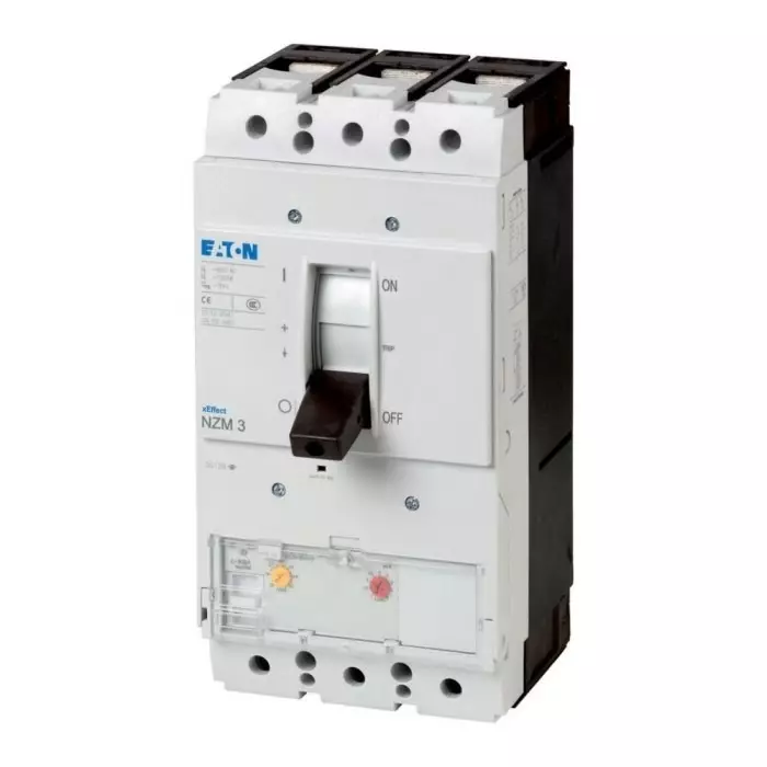 EATON Moeller NZM MCCB Molded Case Circuit Breaker 3P 250A, Breaking Capacity 5 kA, Fixed Mount, 259113 NZMN3-AE250