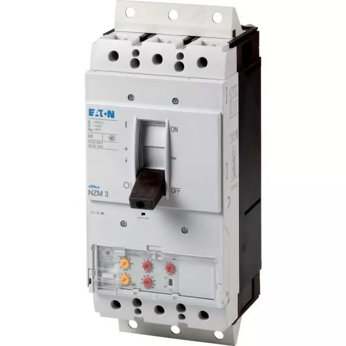 EATON Moeller NZM MCCB Molded Case Circuit Breaker 3P 250A, Breaking Capacity 9 kA, Plug In, 168907 NZMH3-VE250-SVE