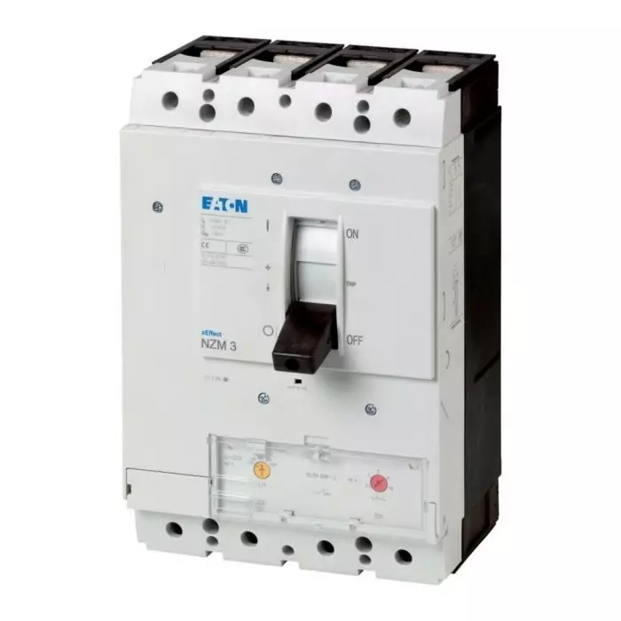 EATON Moeller NZM MCCB Molded Case Circuit Breaker 4P 500A, Breaking Capacity 5 kA, Fixed Mount, 109698 NZMN3-4-A500