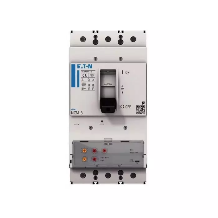EATON Moeller NZM MCCB Molded Case Circuit Breaker 4P 630A, Breaking Capacity 6 kA, Plug In, 191544 NZMS3-4-VX630/VAR-SVE