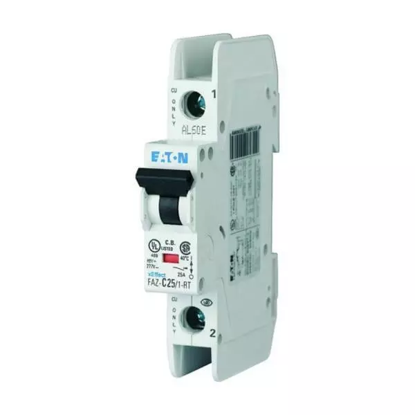 EATON Circuit Breaker 1.5 Amp 1 Pole Handle Actuator 240 V AC, FAZ-D1.5/1-NA-L-SP