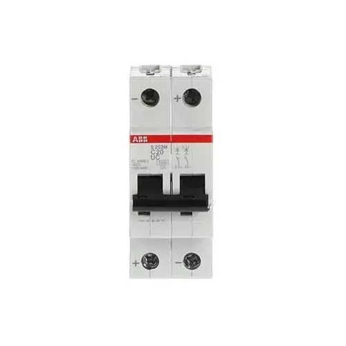 ABB Circuit Breaker 20 Amp 2 Pole Actuator, S202MUC-C20
