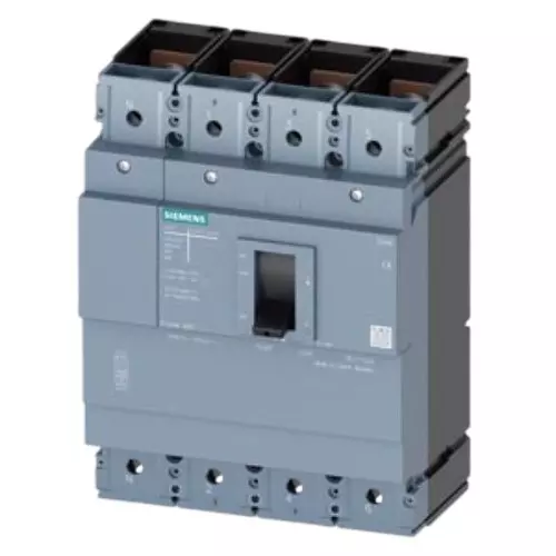 Siemens Sentron 3VM Series MCCB with Thermal Magnetic Trip Unit 4 Pole 3VM13 Frame Size, 320 A Current and 36 kA @ 415 V AC, 50/60 Hz Breaking Capacity, 3VM1332-4GD42-0AA0