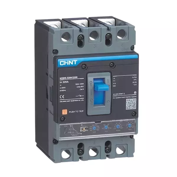 Chint NXM Fixed Thermal Magnetic MCCB 50 Amp Rated Current 3 Pole, 269983