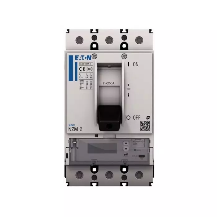 EATON Moeller NZM MCCB Molded Case Circuit Breaker 3P 250A, Breaking Capacity 5 kA, Fixed Mount, 192248 NZMS2-PX250