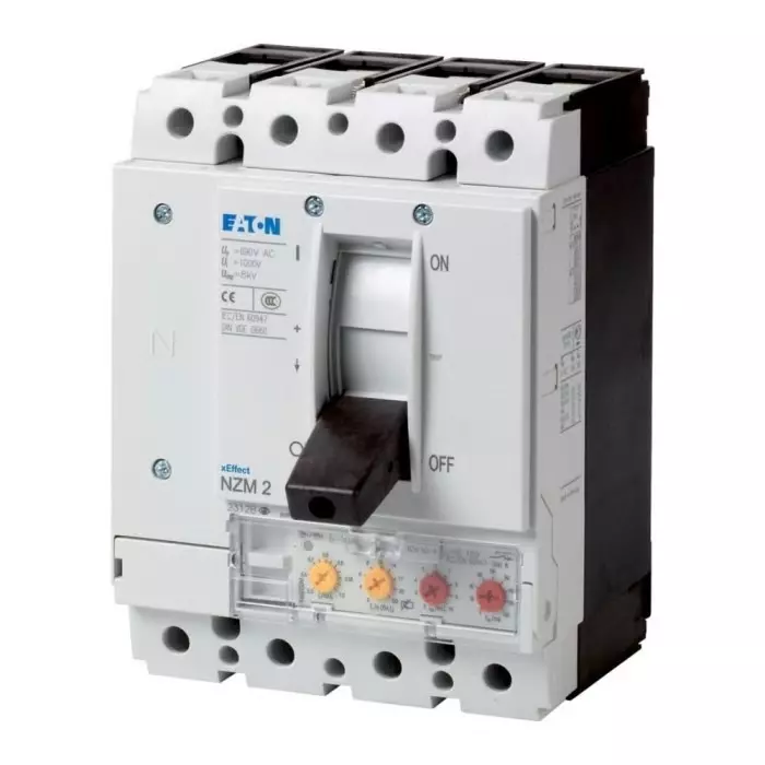 EATON Moeller NZM MCCB Molded Case Circuit Breaker 4P 160A, Breaking Capacity 5 kA, Fixed Mount, 265944 NZMH2-4-VE160/100