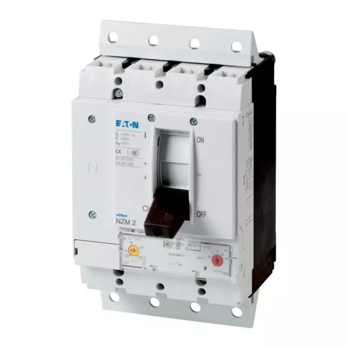 EATON Moeller NZM MCCB Molded Case Circuit Breaker 4P 250A, Breaking Capacity 5 kA, Plug In, 113273 NZMN2-4-A250/160-SVE