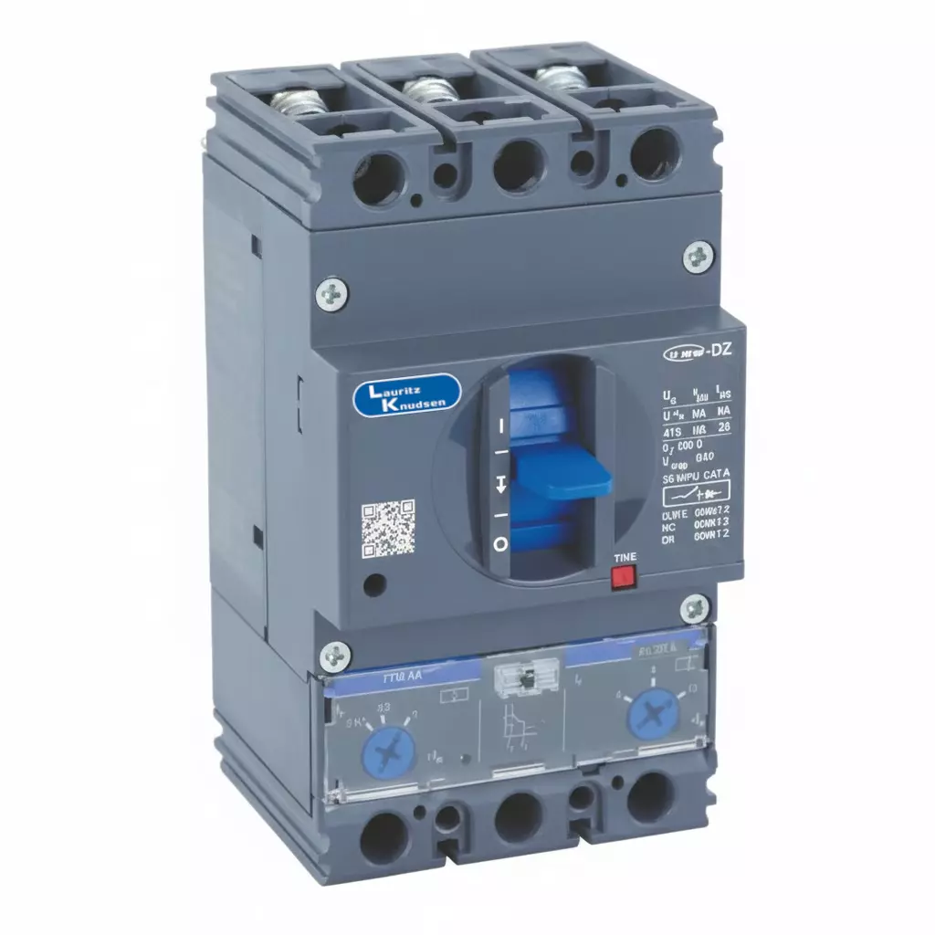 L&T (Lauritz Knudsen) 3 Pole Molded Case Circuit Breaker DZ2-160D, With Thermal Magnetic Release 14-20 A Overload Release Range and 36 kA Breaking Capacity, DZ2T0020DXC1AOOOO