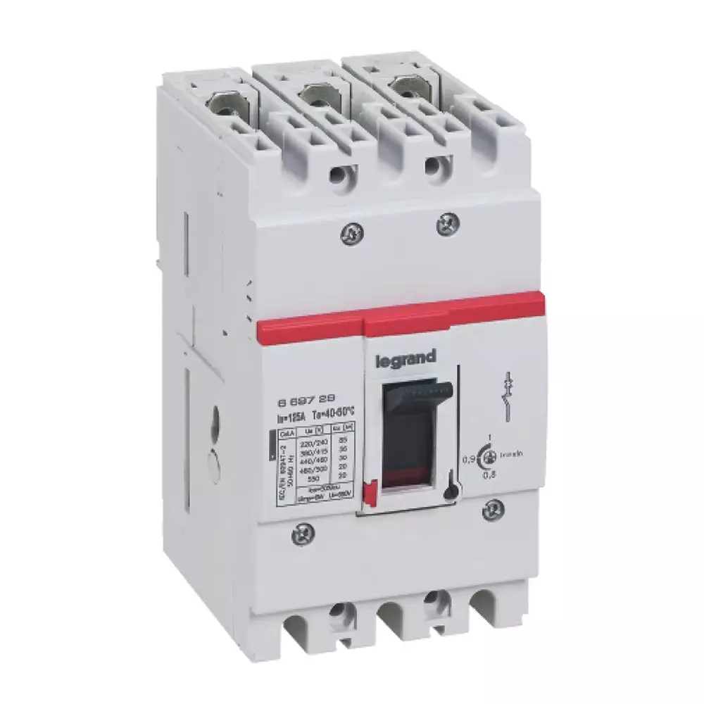 Legrand DRX 125ᴴᴾ Series 25 A Molded Case Circuit Breaker (MCCB) 3 Pole 25 kA Breaking Capacity, 669702