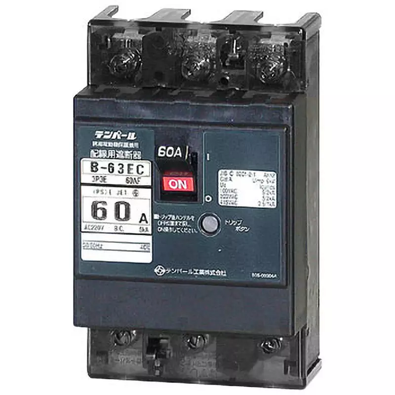 Tempearl Molded Case Circuit Breaker 60 Amp Rated Current, B-63EC 60A AX