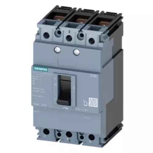 Siemens Sentron 3VM Series MCCB with Thermal Magnetic Trip Unit 3 Pole 3VM11 Frame Size, 16 A Current and 55 kA @ 415 V AC, 50/60 Hz Breaking Capacity, 3VM1196-5ED32-0AA0