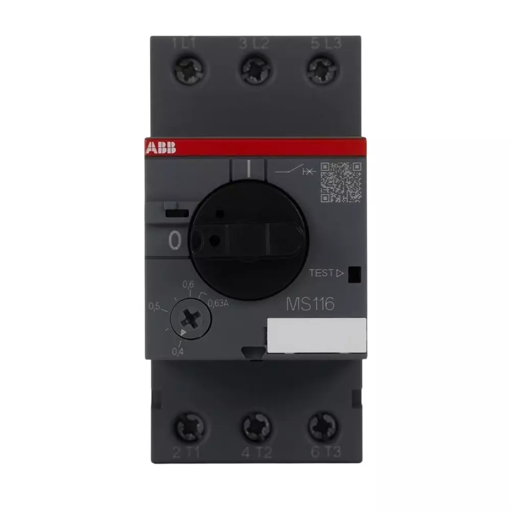 ABB 630 mA Motor Protection Circuit Breaker, 690 V, 1SAM250000R1004MS116-0.63