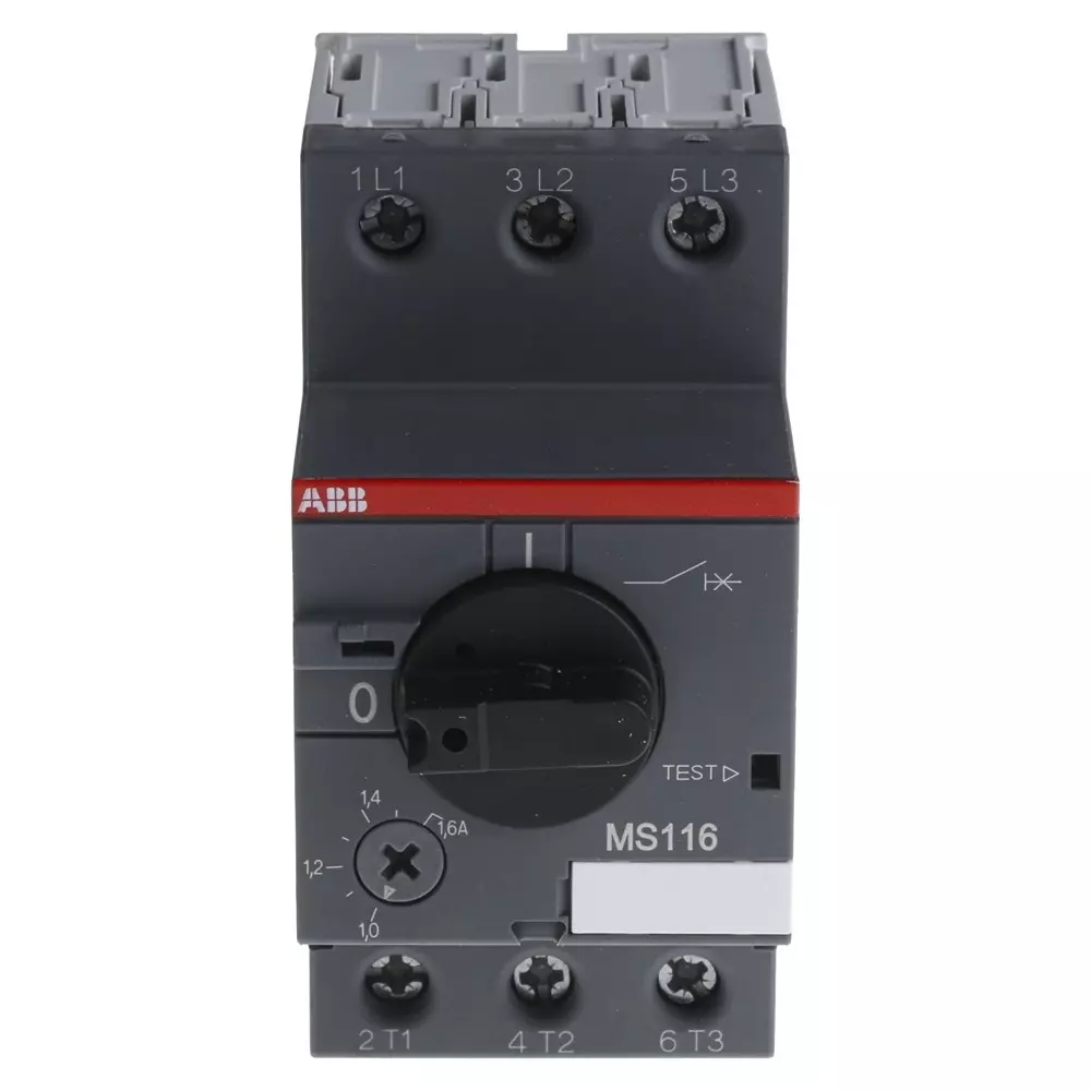 ABB 1.6 A Motor Protection Circuit Breaker, 690 V, 1SAM250000R1006MS116-1.6