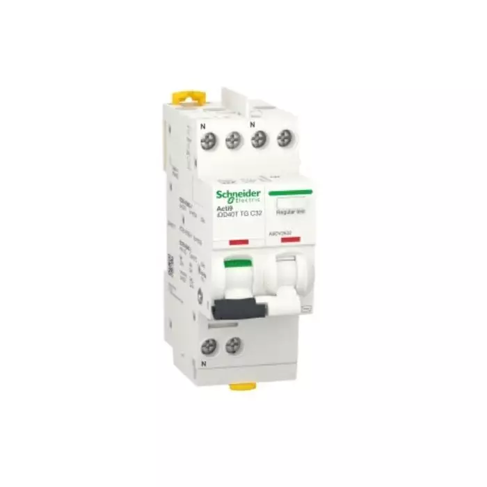 Schneider Electric Type C 1P+N Pole Acti9 Range 40 A RCBO, A9DV3640