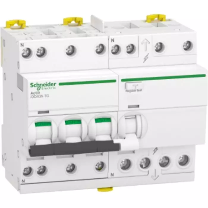 Schneider Electric Type C 3P+N Pole Acti9 Range 32 A RCBO, A9DX3732