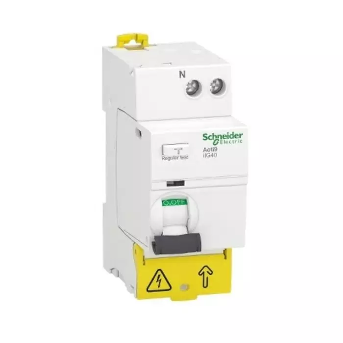 Schneider Electric DIN Rail Mount Type AC 1P+N Pole Acti9 Range 63 A RCCB, A9R87663