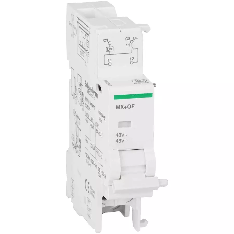 Schneider Electric Acti 9 48 V DIN Rail Mount RCD, A9N26947