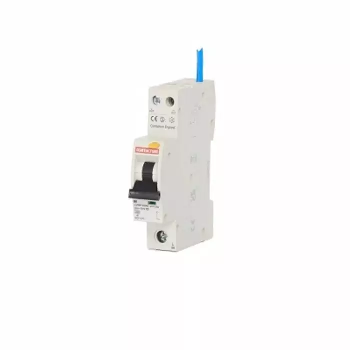 Contactum RCBO 6A Current Rating 1P Poles 30mA Trip Sensitivity Type B CCPBR Range, CCPBR1006AB