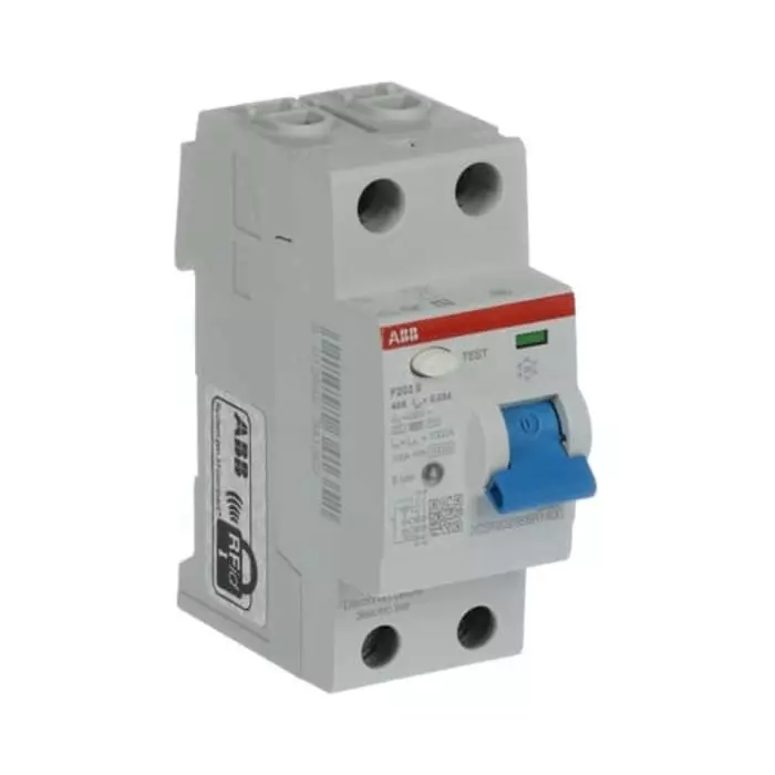 ABB F200 RCCB, 40A, 2 Pole, 30mA, Type B, 230V, 2CSF202568R1400
