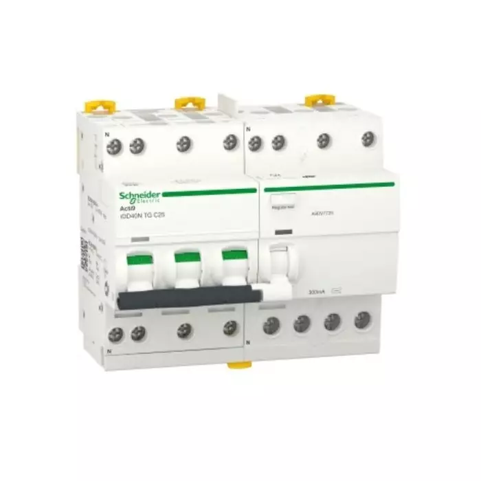 Schneider Electric Type C 3P+N Pole Acti9 Range 32 A RCBO, A9DV7732