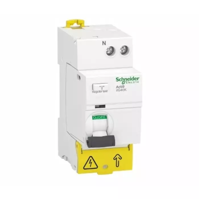 Schneider Electric DIN Rail Mount Type AC 1P+N Pole Acti9 Range 40 A RCCB, A9R79640