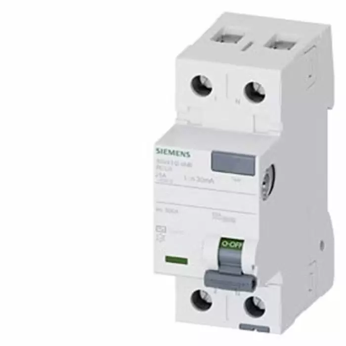 Siemens 5SV43 RCCB, 25A, 2 Pole, 30mA, Type AC, 230V, 5SV4312-0MB