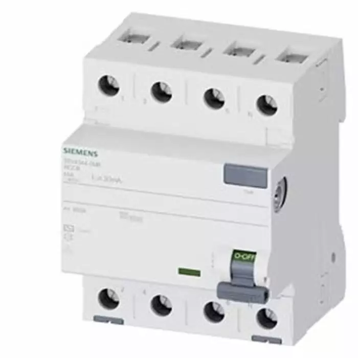 Siemens 5SV43 RCCB, 40A, 4 Pole, 30mA, Type AC, 400V, 5SV4344-0MB