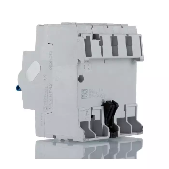 ABB F200 RCCB, 63A, 4 Pole, 100mA, Type A, 230/400 V AC, 2CSF204201R2630F204