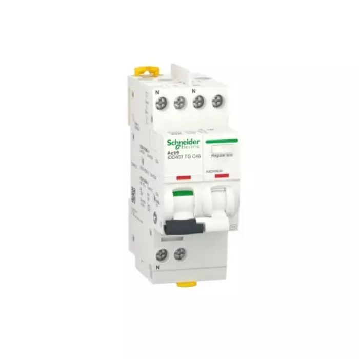 Schneider Electric Type C 1P+N Pole Acti9 Range 40 A RCBO, A9DV6640