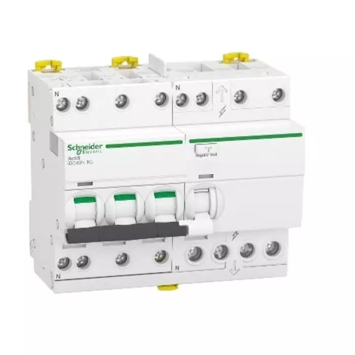 Schneider Electric Type C 3P+N Pole Acti9 Range 40 A RCBO, A9DX3740
